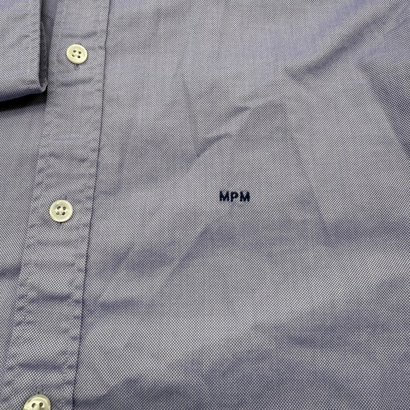 Thomas Mason J.Crew Ludlow Men's Long Sleeve Solid Blue M Button Up Casual Dress - Picture 4 of 8